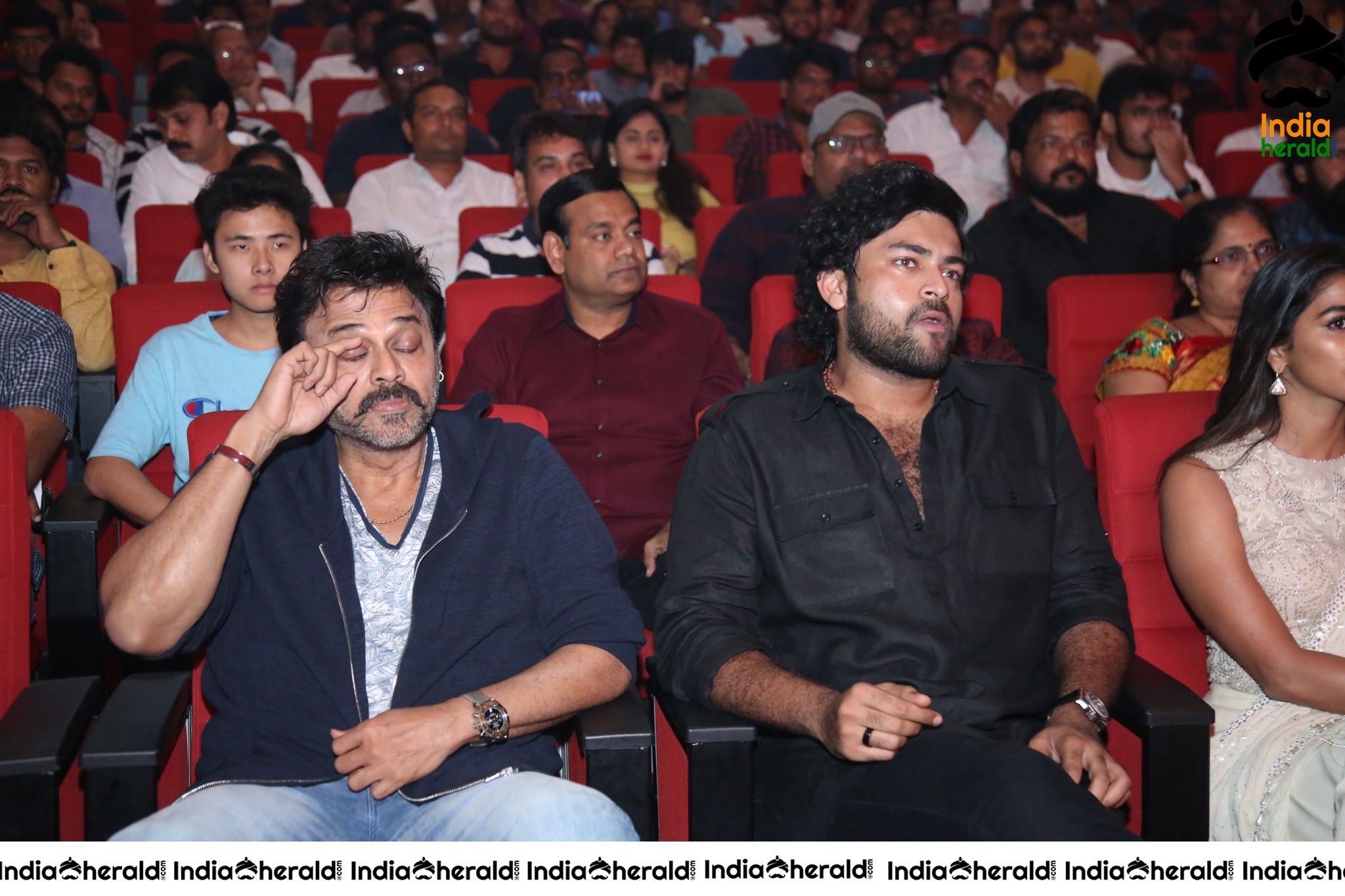 Victory Venkatesh And Varun Tej Spotted Chatting At the Event