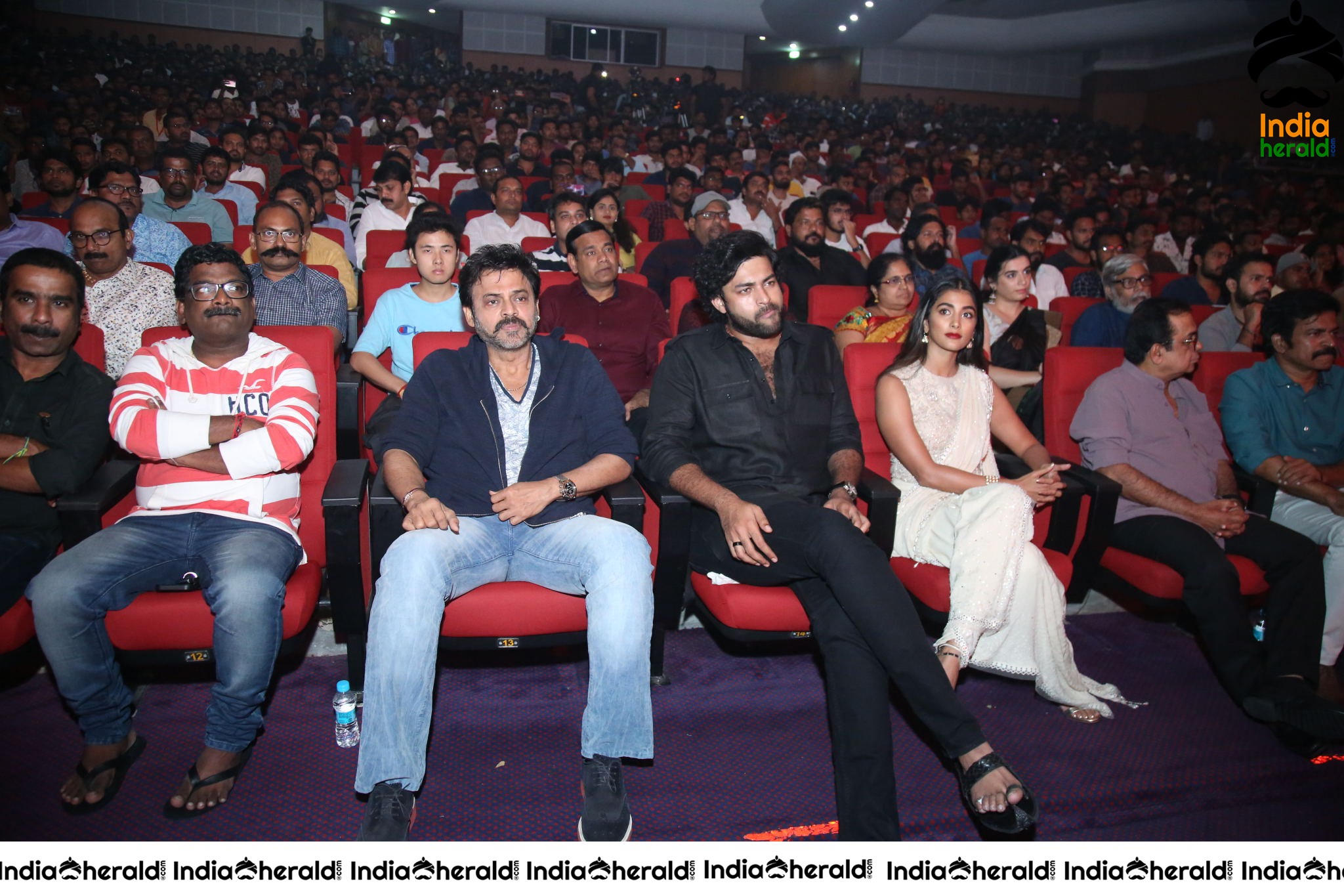 Victory Venkatesh And Varun Tej Spotted Chatting At the Event