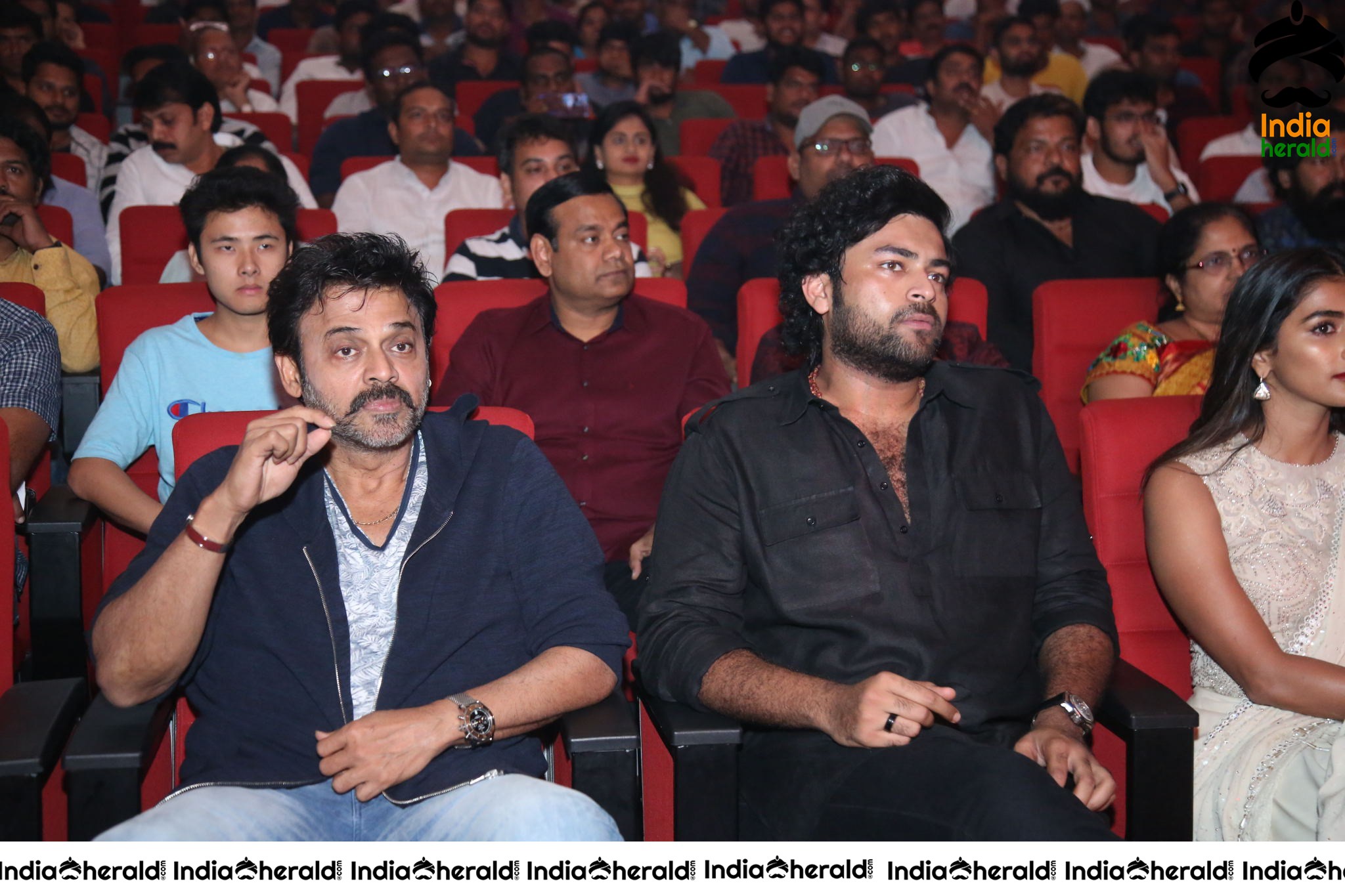 Victory Venkatesh And Varun Tej Spotted Chatting At the Event