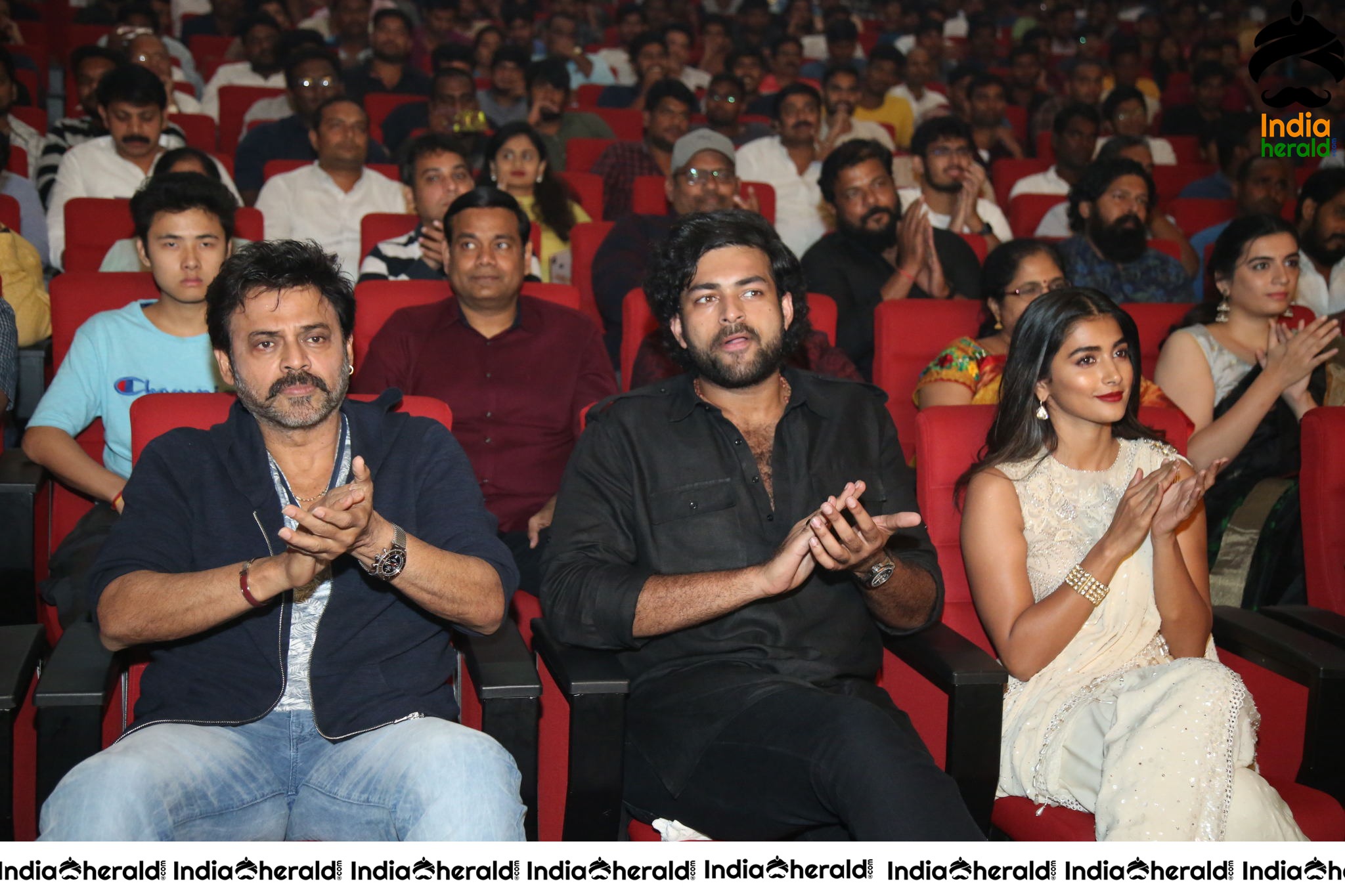 Victory Venkatesh And Varun Tej Spotted Chatting At the Event