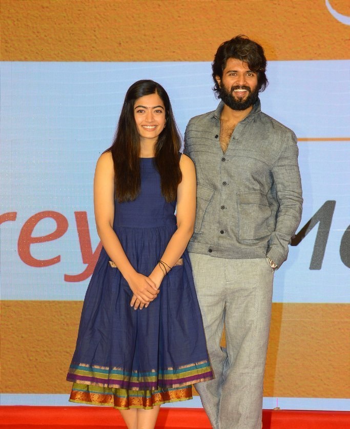 Vijay Deverakonda And Rashmika Mandanna at Dear Comrade Trailer Lauch