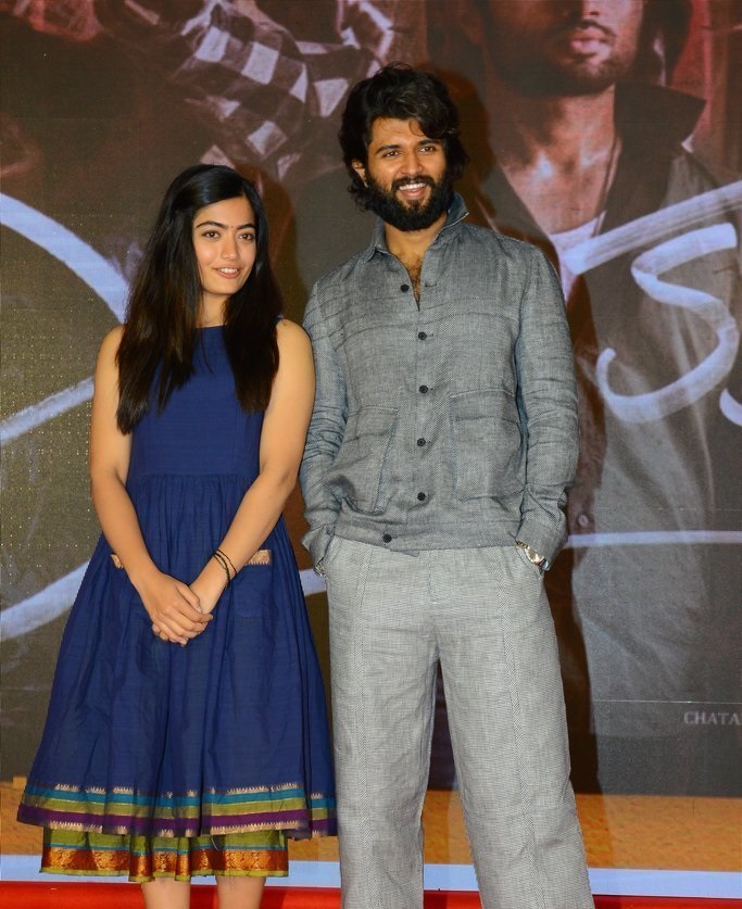 Vijay Deverakonda And Rashmika Mandanna at Dear Comrade Trailer Lauch