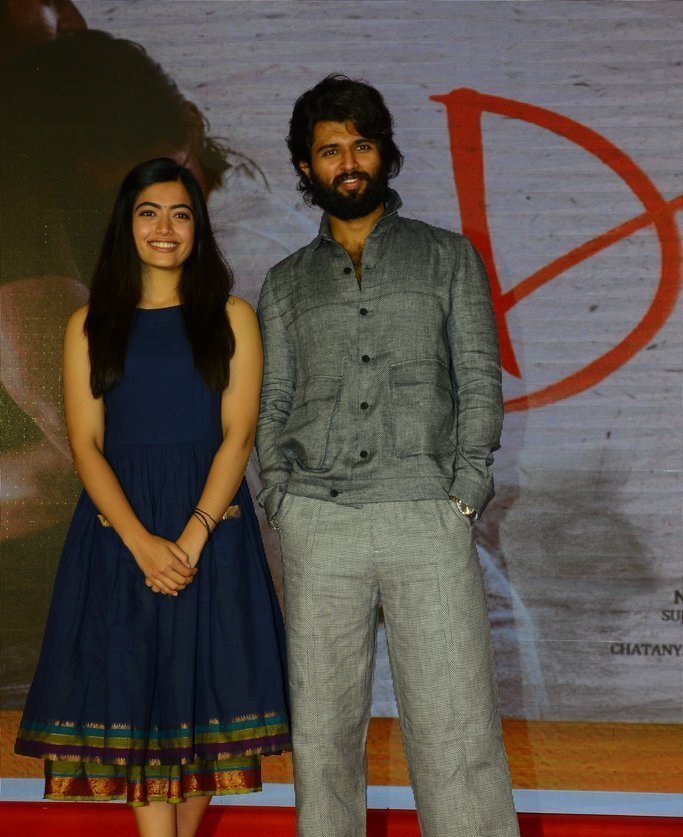 Vijay Deverakonda And Rashmika Mandanna at Dear Comrade Trailer Lauch