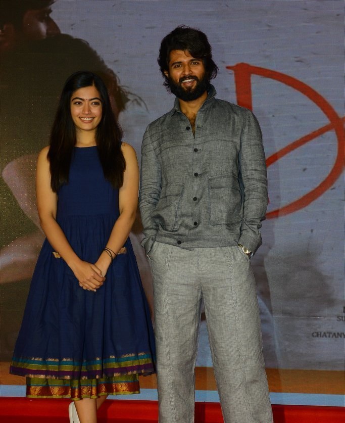 Vijay Deverakonda And Rashmika Mandanna at Dear Comrade Trailer Lauch