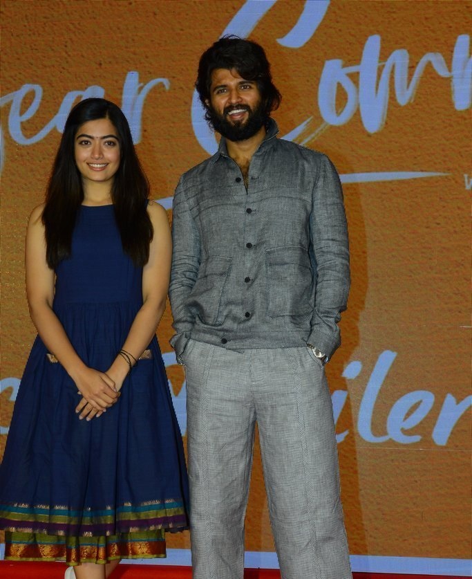 Vijay Deverakonda And Rashmika Mandanna at Dear Comrade Trailer Lauch