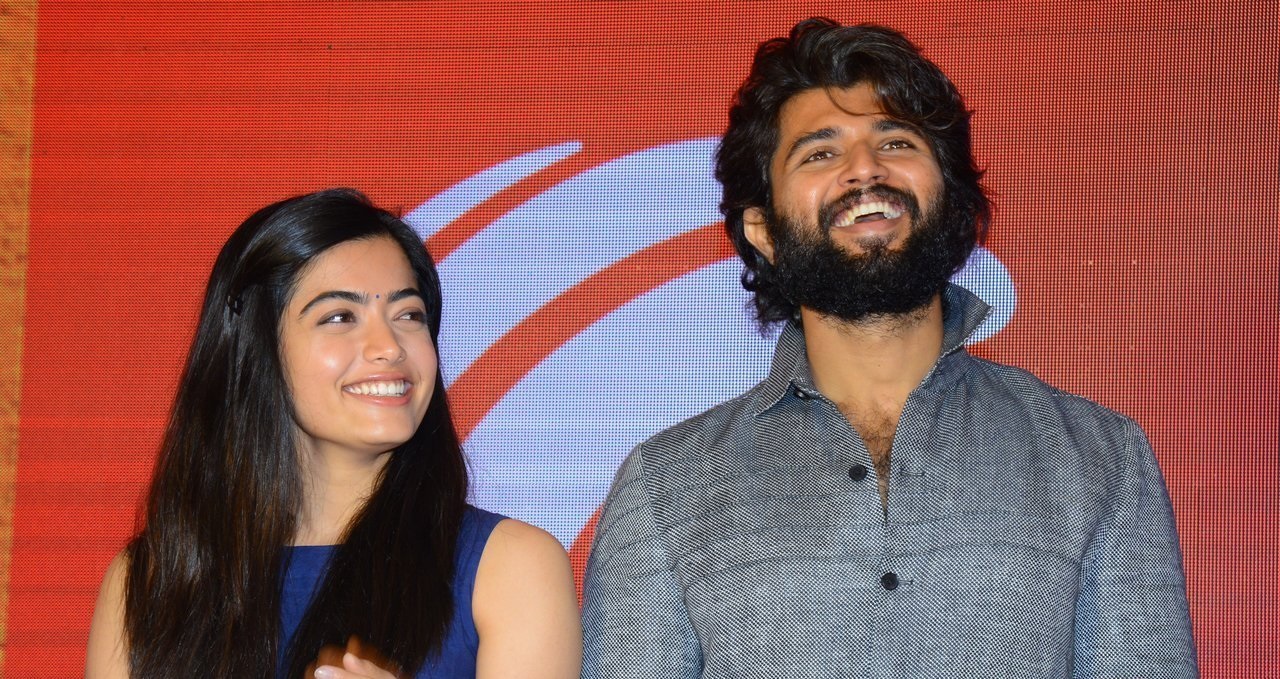 Vijay Deverakonda And Rashmika Mandanna at Dear Comrade Trailer Lauch