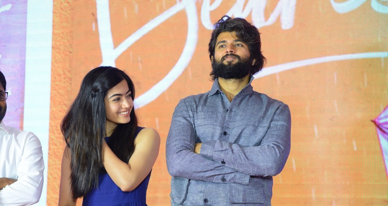 Vijay Deverakonda And Rashmika Mandanna at Dear Comrade Trailer Lauch