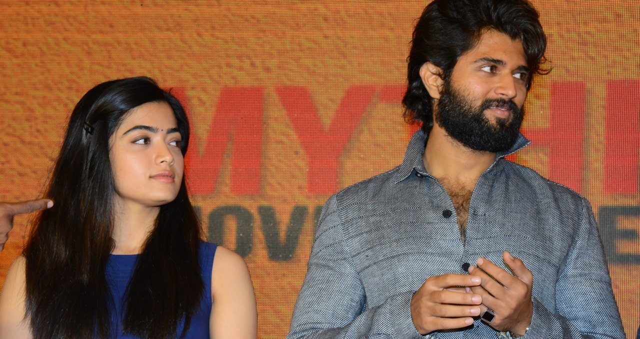 Vijay Deverakonda And Rashmika Mandanna at Dear Comrade Trailer Lauch