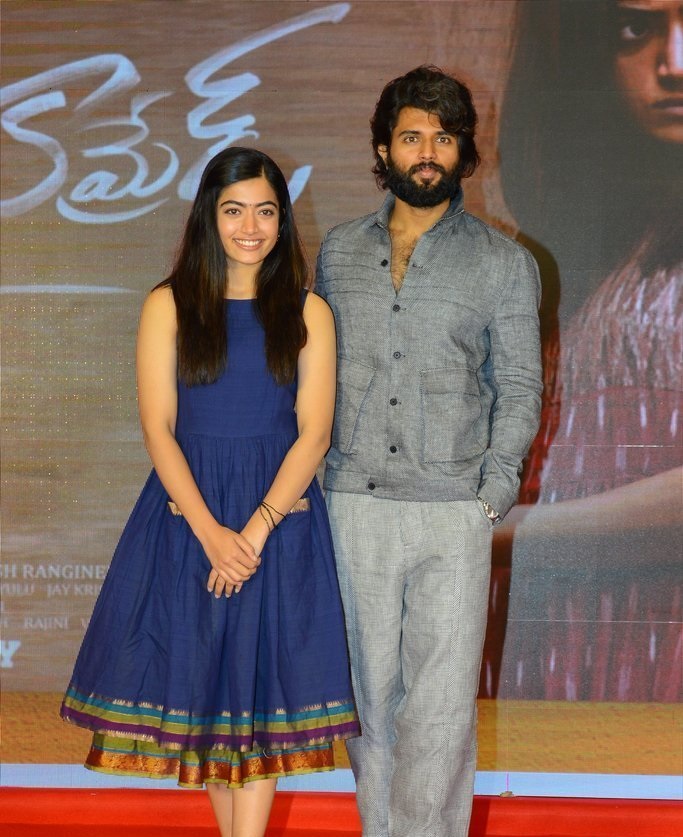 Vijay Deverakonda And Rashmika Mandanna at Dear Comrade Trailer Lauch