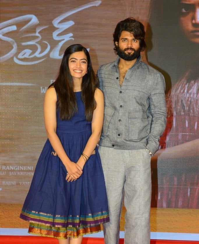 Vijay Deverakonda And Rashmika Mandanna at Dear Comrade Trailer Lauch