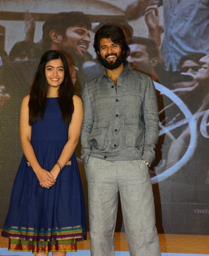 Vijay Deverakonda And Rashmika Mandanna at Dear Comrade Trailer Lauch