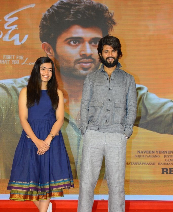 Vijay Deverakonda And Rashmika Mandanna at Dear Comrade Trailer Lauch