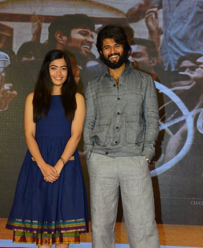 Vijay Deverakonda And Rashmika Mandanna at Dear Comrade Trailer Lauch