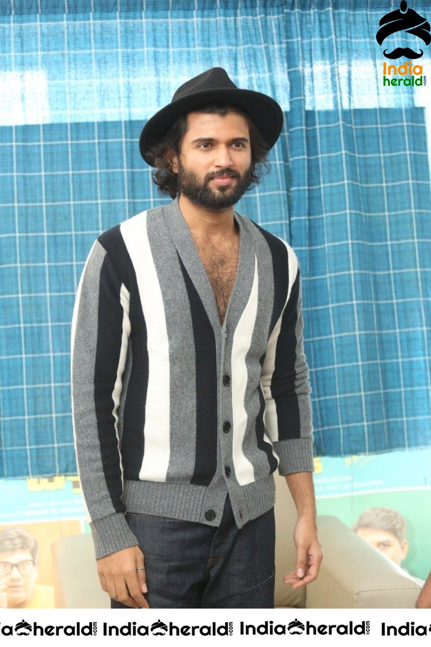 Vijay Deverakonda from the promotions of his debut production MMC