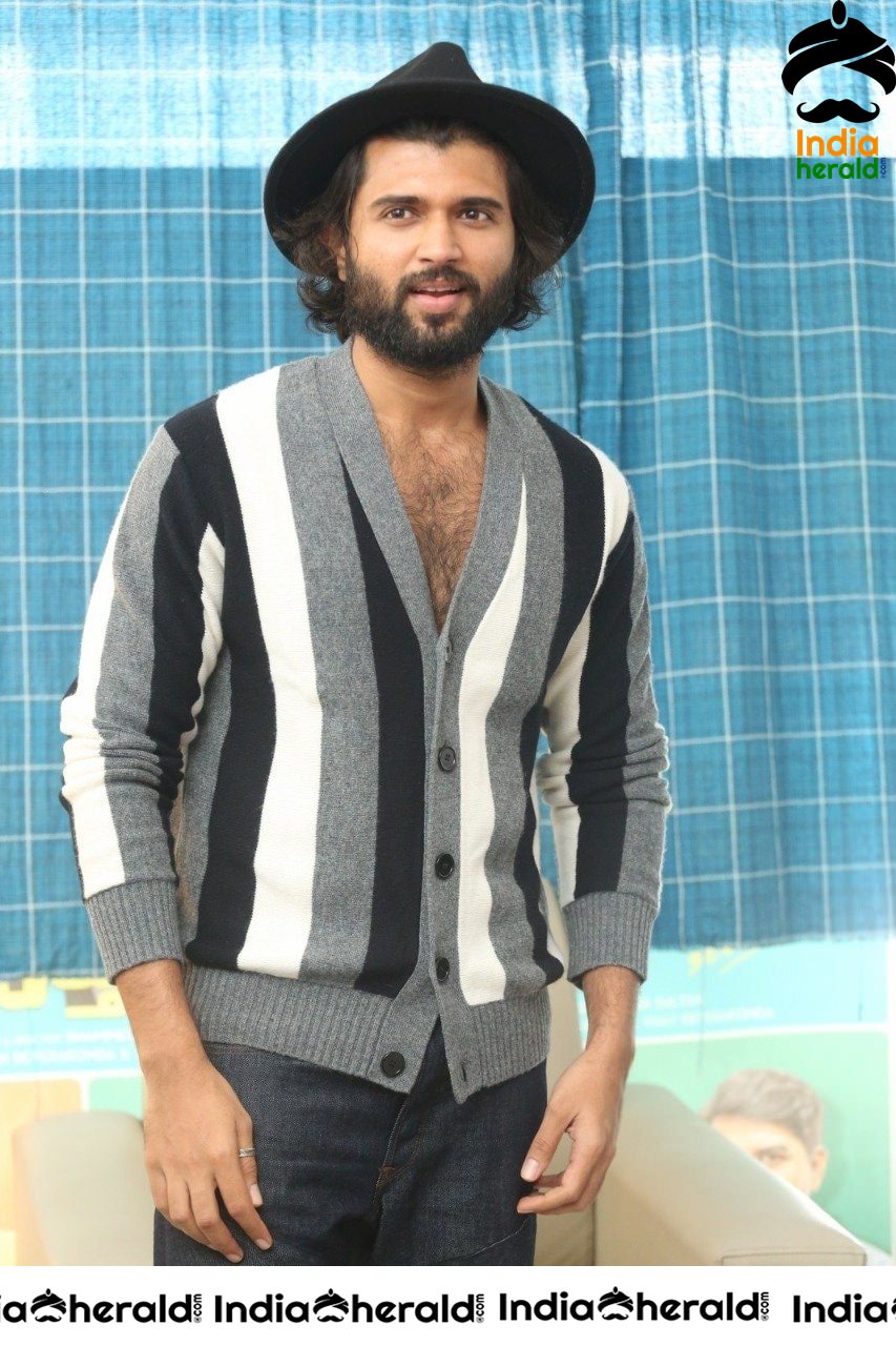 Vijay Deverakonda from the promotions of his debut production MMC