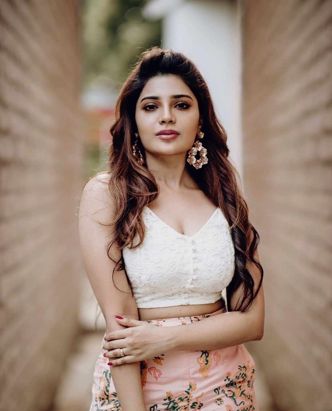 Aathmika Teasing Waistline Hot Photoshoot