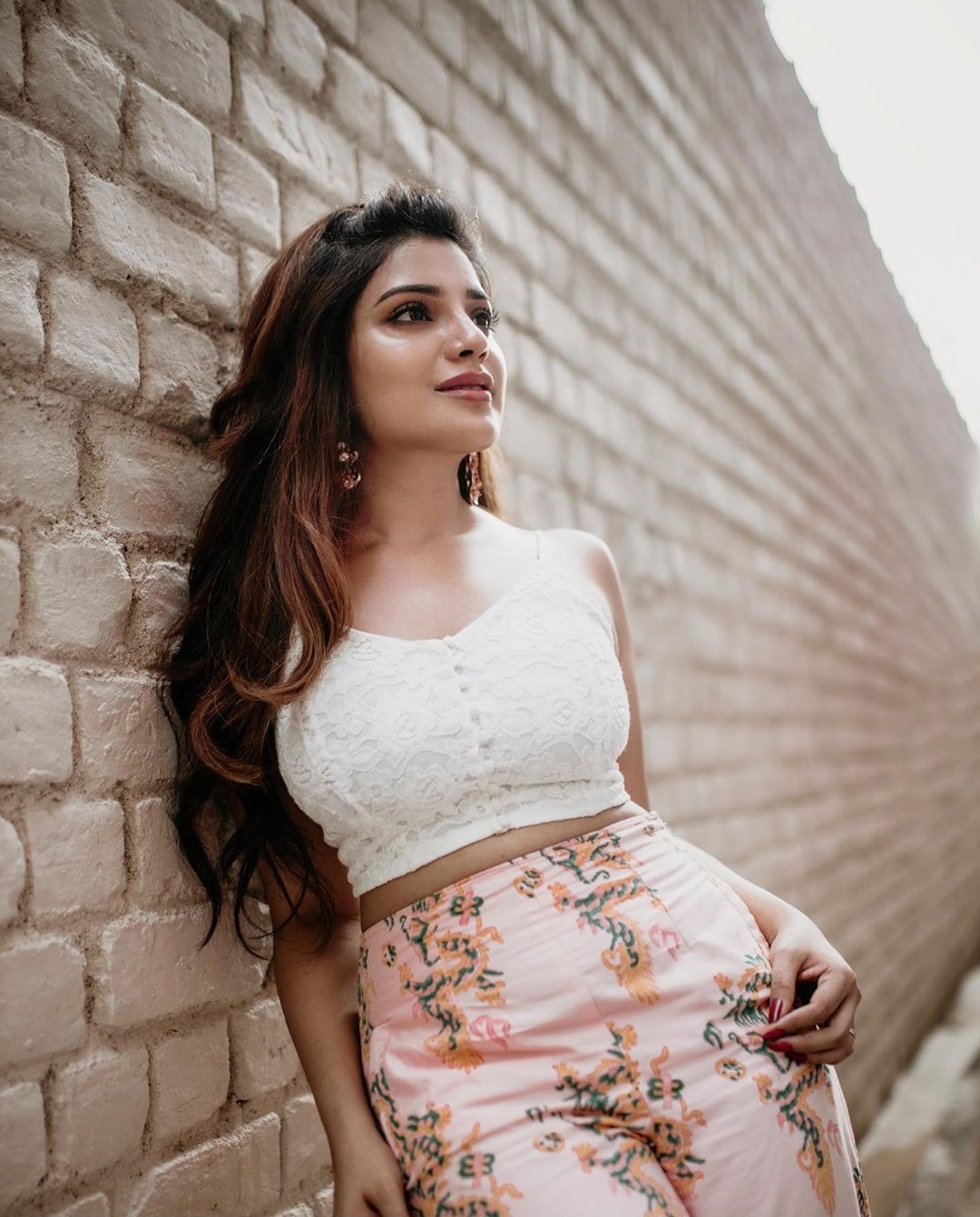 Aathmika Teasing Waistline Hot Photoshoot