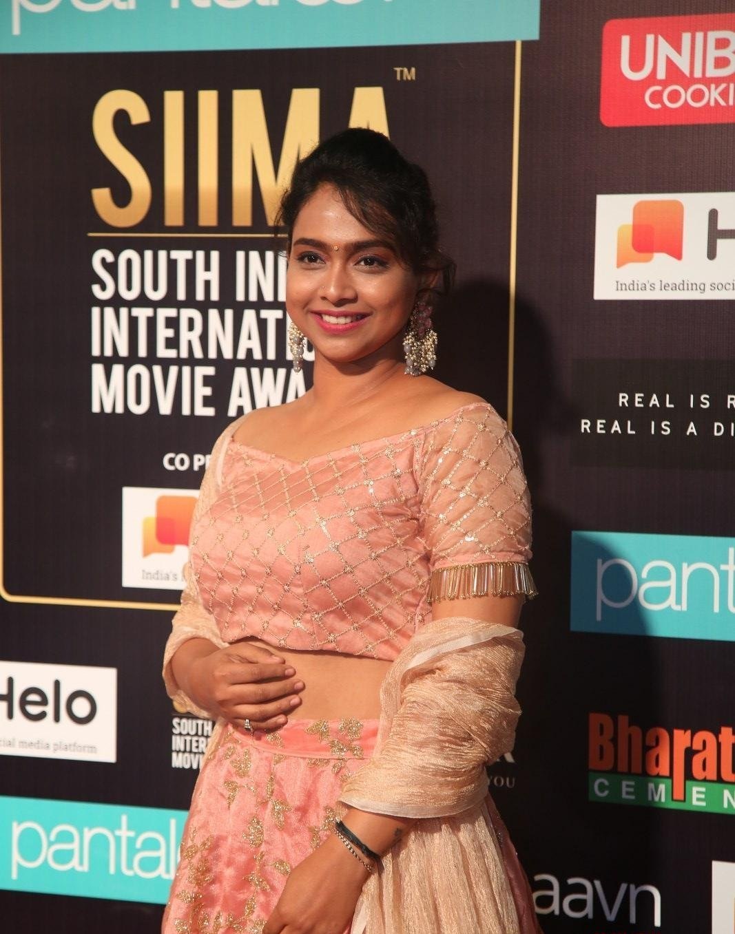 Actress Ananya Bhat Stills From SIIMA 2019 Red Carpet