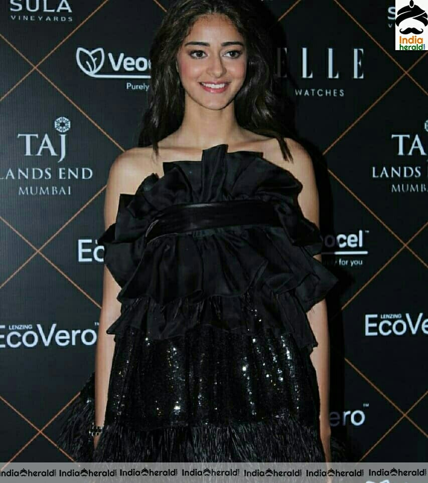 Actress Ananya Panday Hot Stills From Elle Beauty Awards 2019