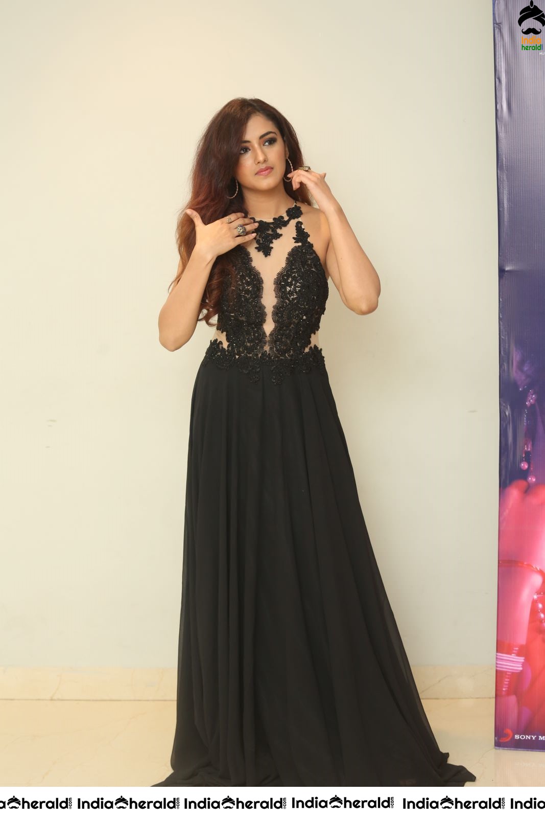 Actress Malvikaa Looking Pretty and Cute in Black