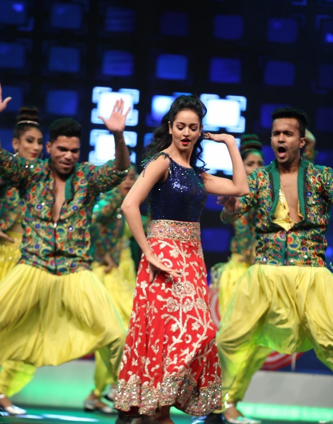 Actress Shanvi Srivastava Hot Dance Stills From Awards 2019 Set 2