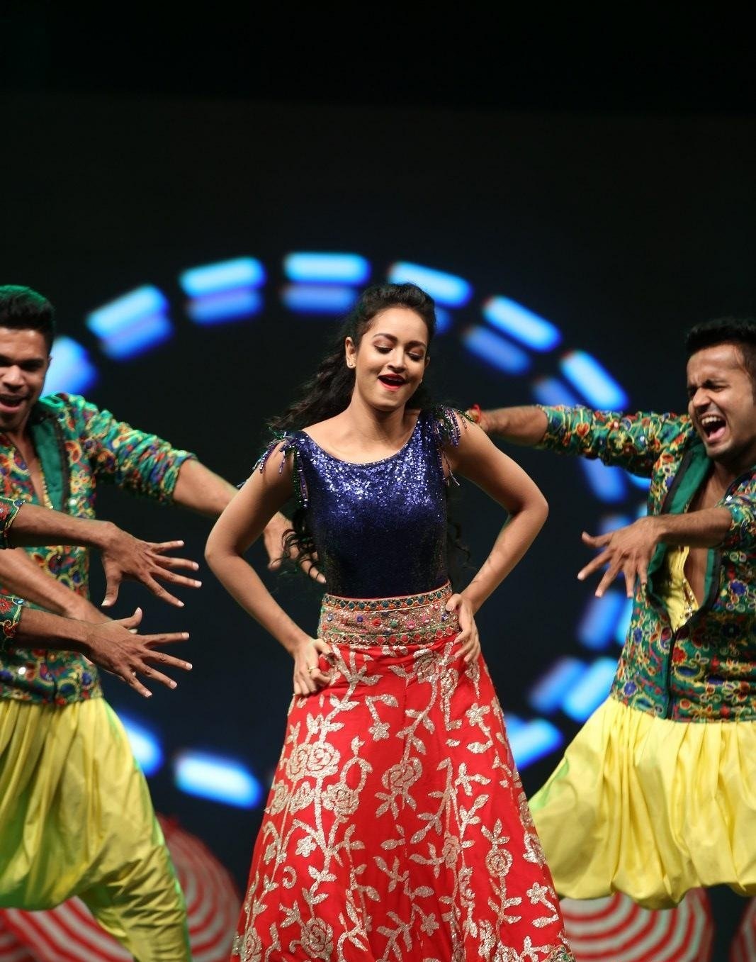 Actress Shanvi Srivastava Hot Dance Stills From Awards 2019 Set 2
