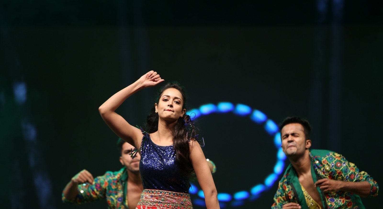 Actress Shanvi Srivastava Hot Dance Stills From Awards 2019 Set 2