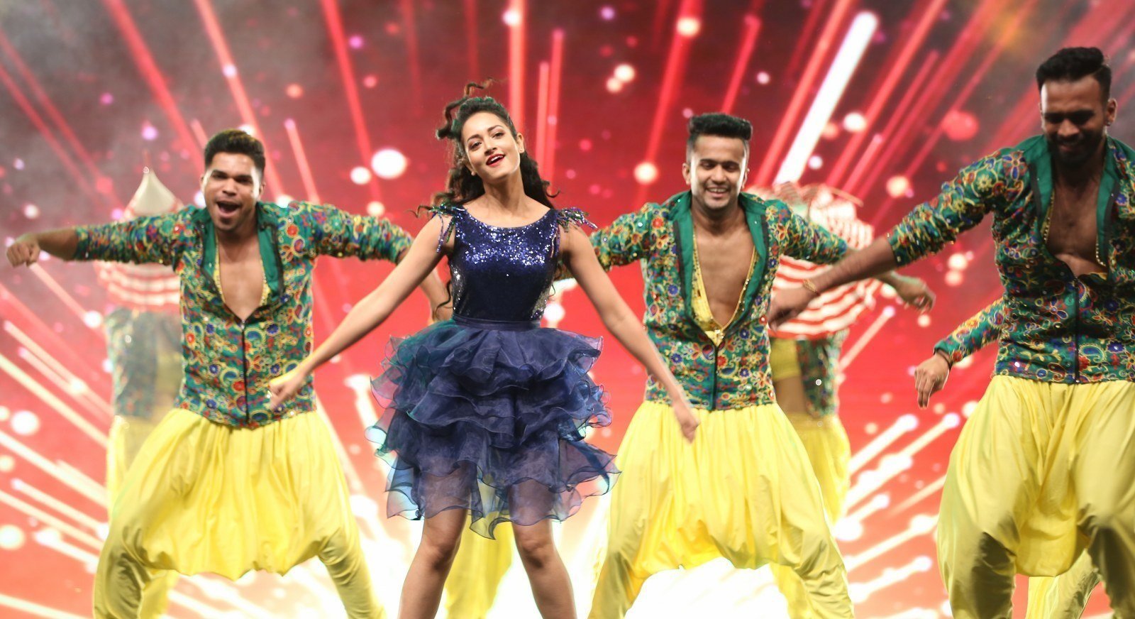 Actress Shanvi Srivastava Hot Dance Stills From SIIMA Awards 2019 Set 3