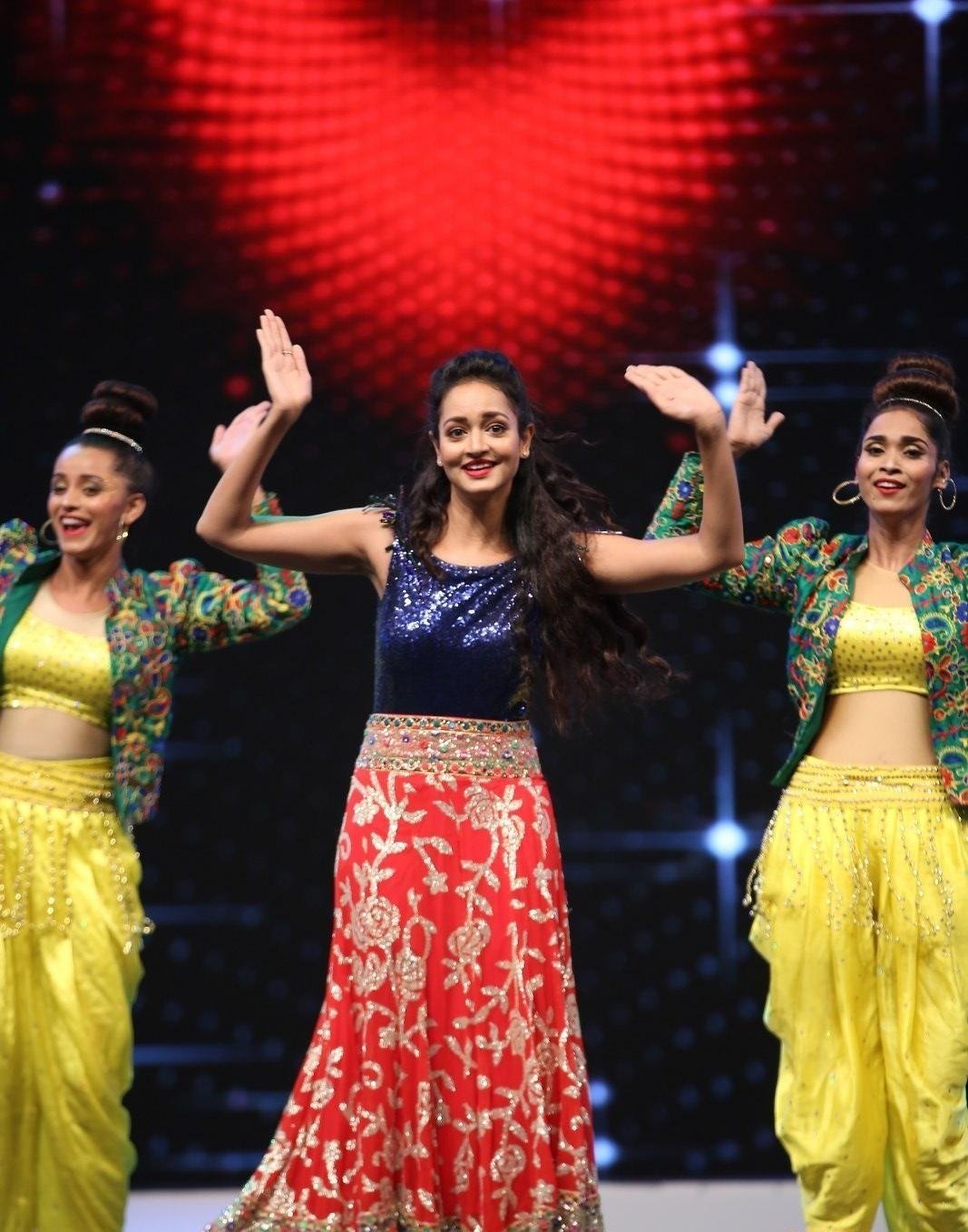 Actress Shanvi Srivastava Hot Dance Stills From SIIMA Awards 2019 Set 3