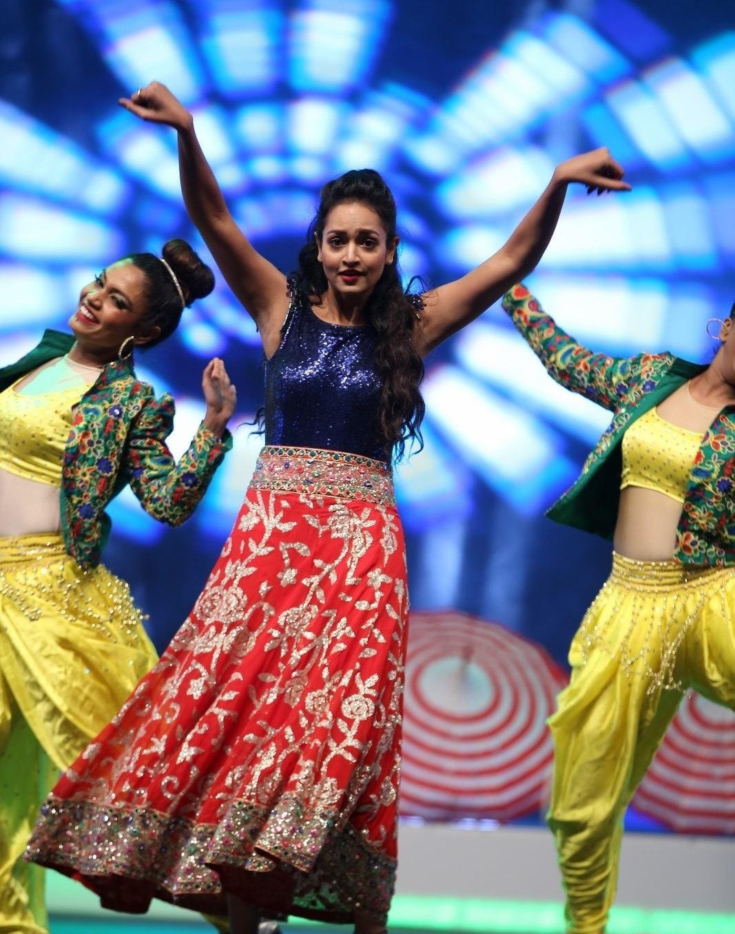 Actress Shanvi Srivastava Hot Dance Stills From SllMA Awards 2019 Set 1