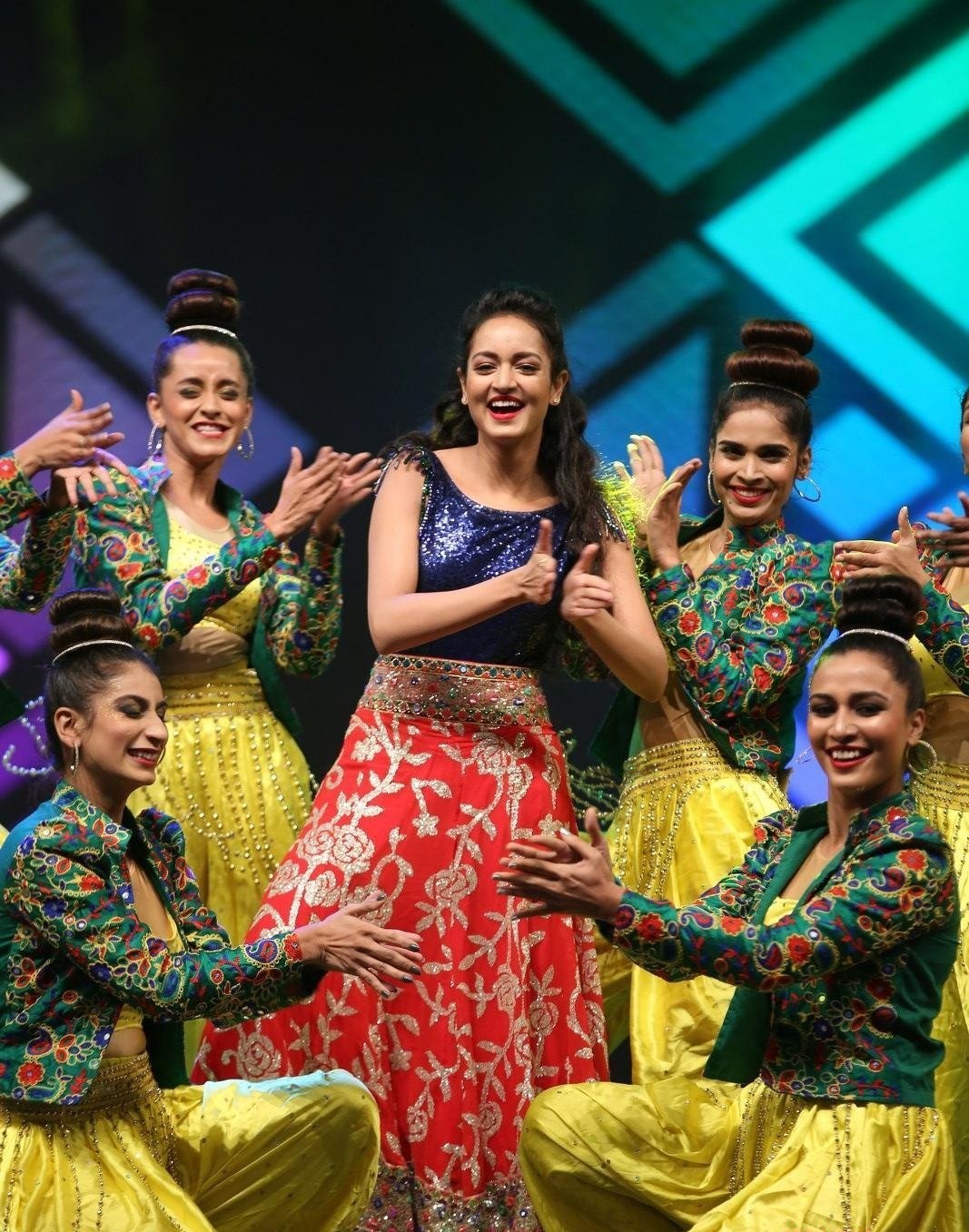 Actress Shanvi Srivastava Hot Dance Stills From SllMA Awards 2019 Set 1