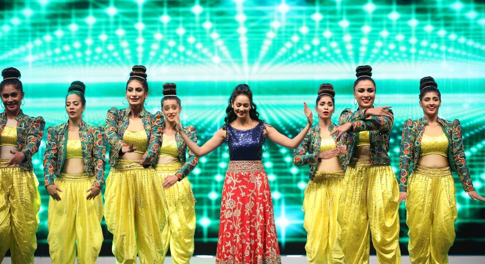 Actress Shanvi Srivastava Hot Dance Stills From SllMA Awards 2019 Set 1