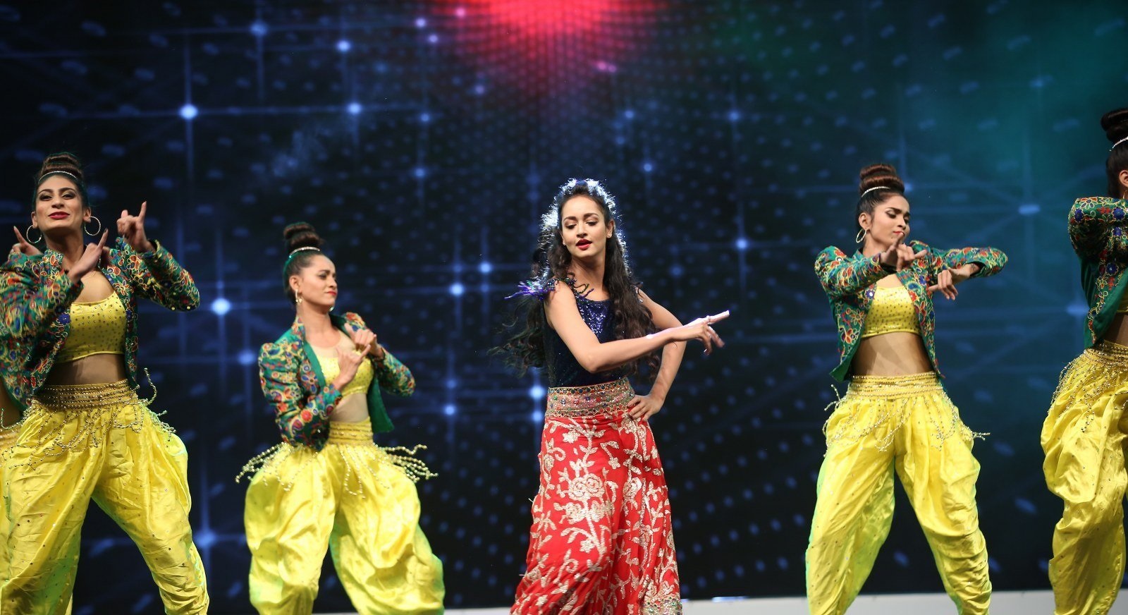 Actress Shanvi Srivastava Hot Dance Stills From SllMA Awards 2019 Set 1