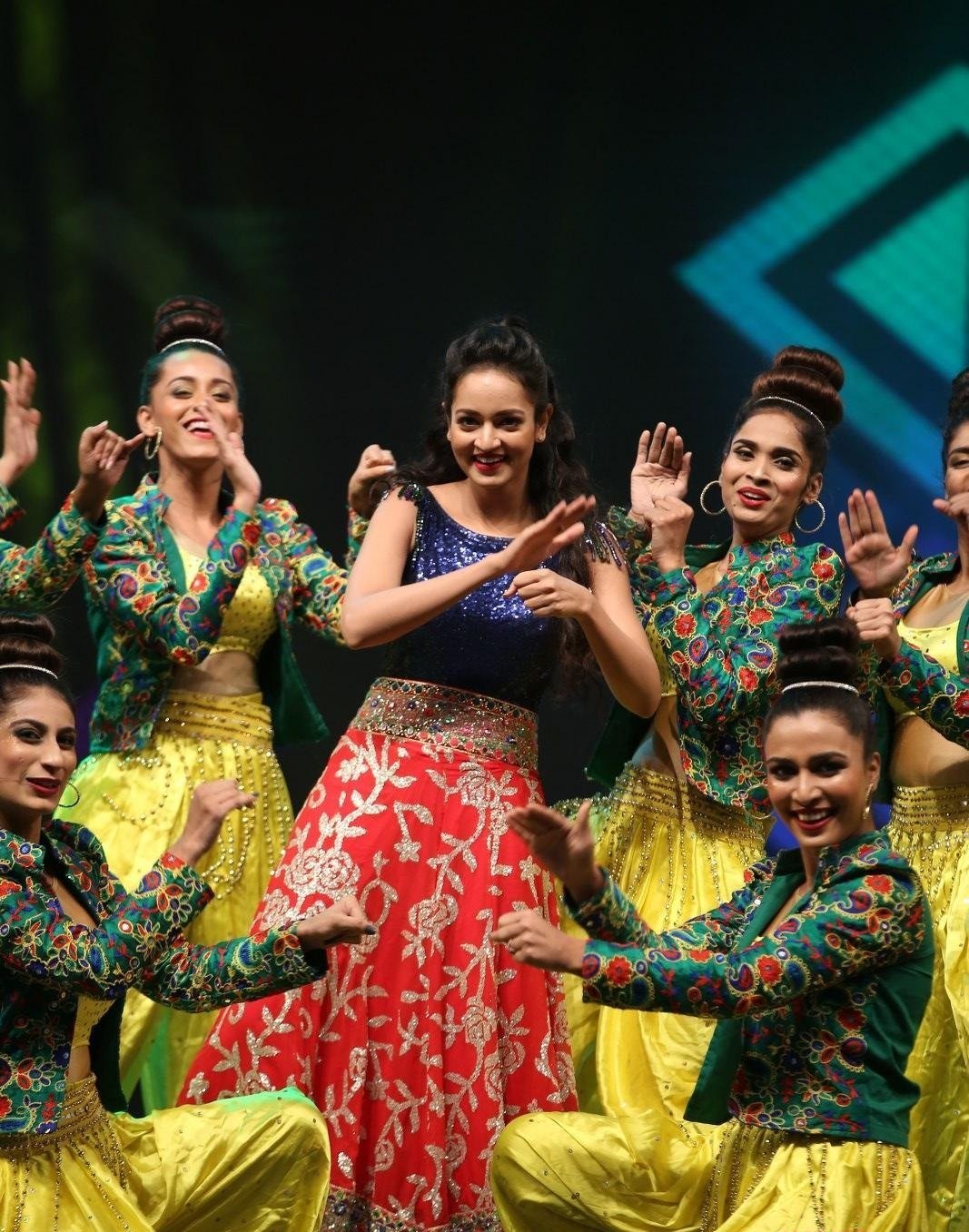 Actress Shanvi Srivastava Hot Dance Stills From SllMA Awards 2019 Set 1