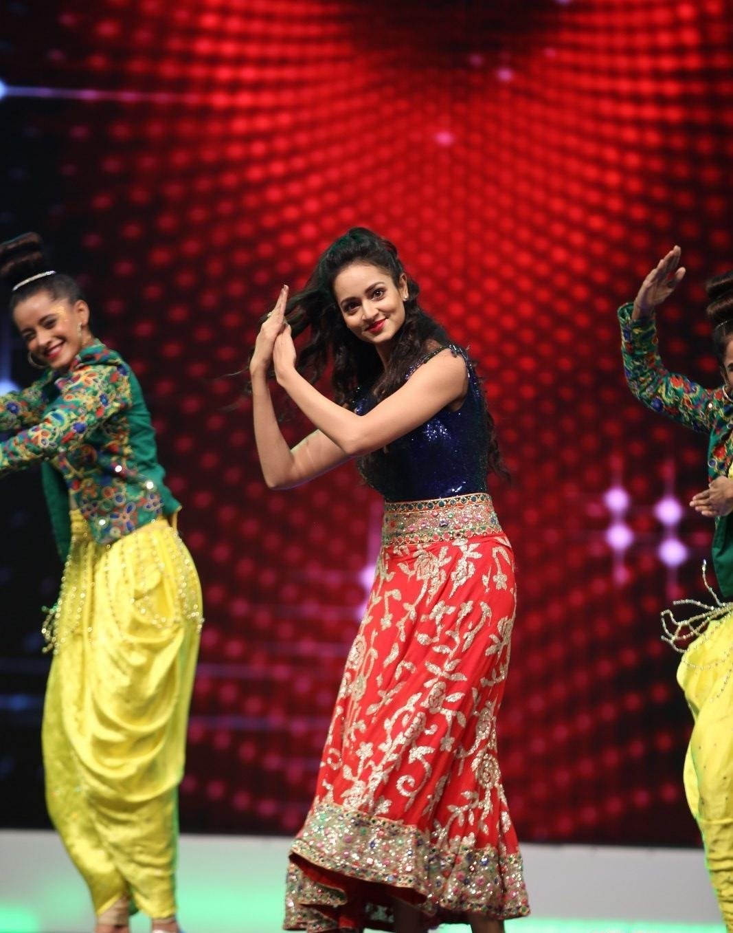 Actress Shanvi Srivastava Hot Dance Stills From SllMA Awards 2019 Set 1
