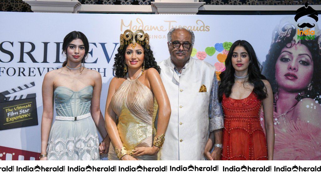 Actress Sridevi Wax Statue Unveiled At Madame Tussauds Singapore