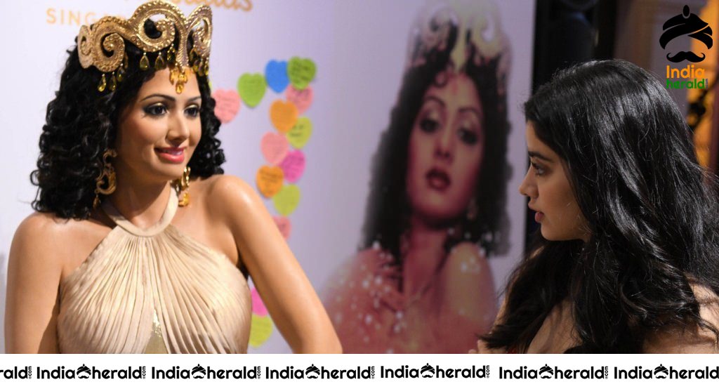 Actress Sridevi Wax Statue Unveiled At Madame Tussauds Singapore