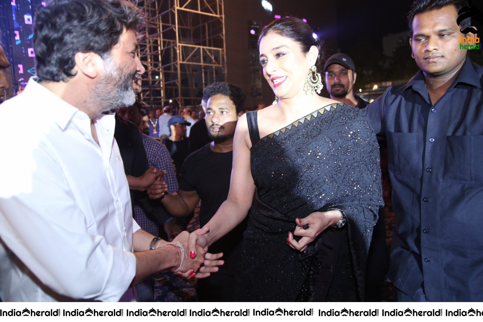 Actress Tabu welcomed by Trivikram Srinivas Set 1