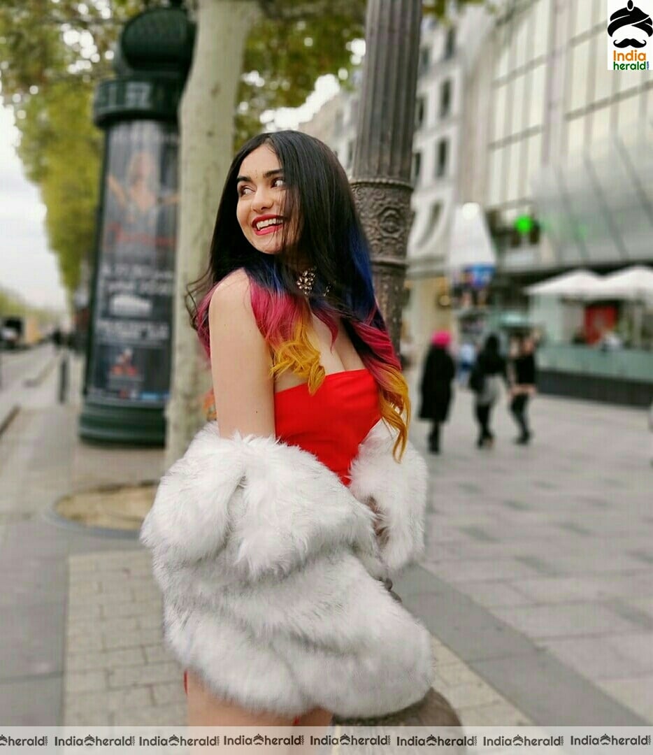 Adah sharma Hot Red Photoshoot Stills