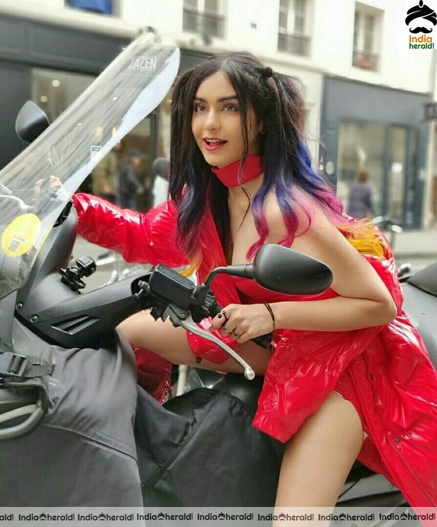 Adah sharma Hot Red Photoshoot Stills