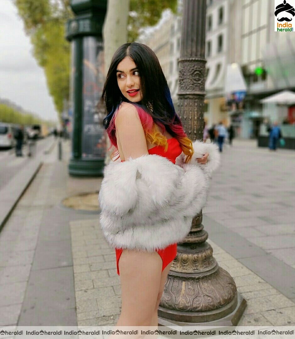 Adah sharma Hot Red Photoshoot Stills