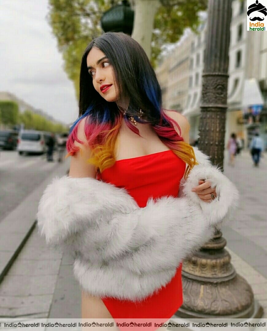 Adah sharma Hot Red Photoshoot Stills