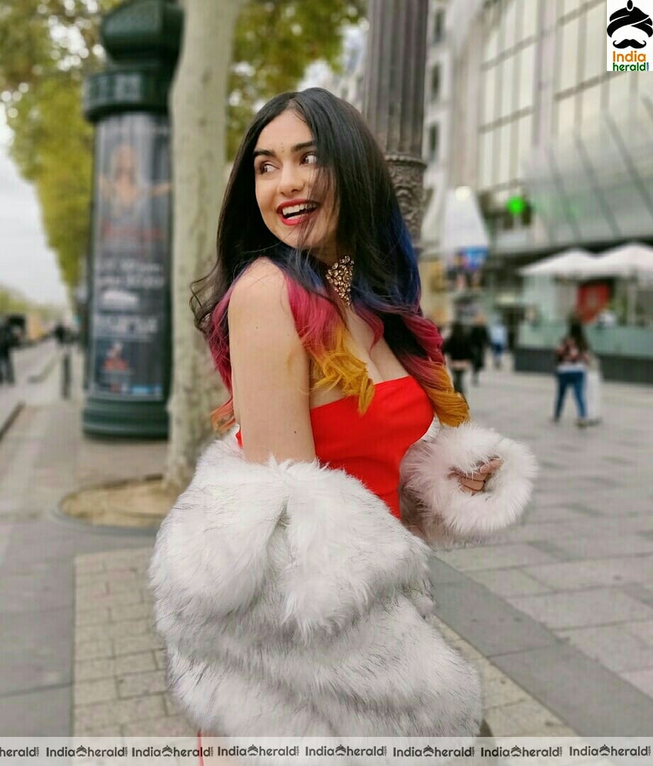 Adah sharma Hot Red Photoshoot Stills