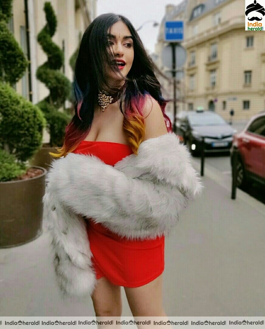 Adah sharma Hot Red Photoshoot Stills