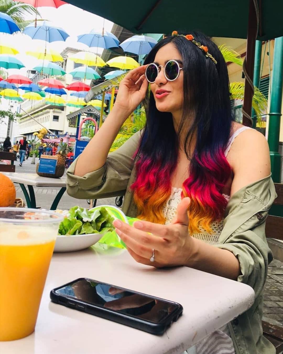 Adah Sharma In A Rainbow Colour Hair