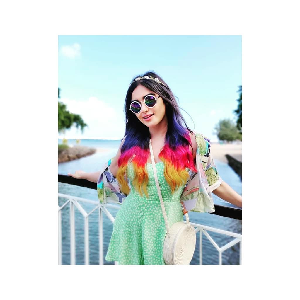 Adah Sharma In A Rainbow Colour Hair