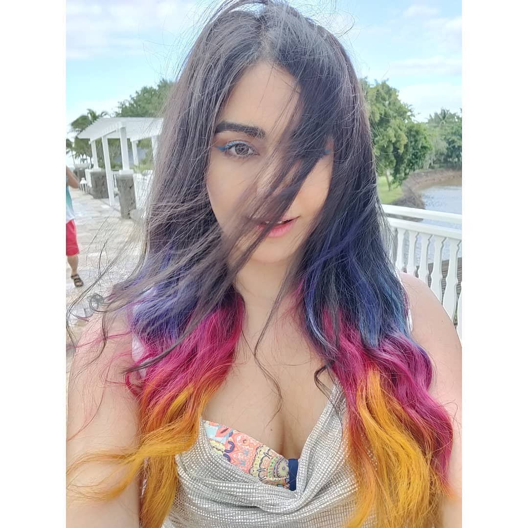 Adah Sharma In A Rainbow Colour Hair