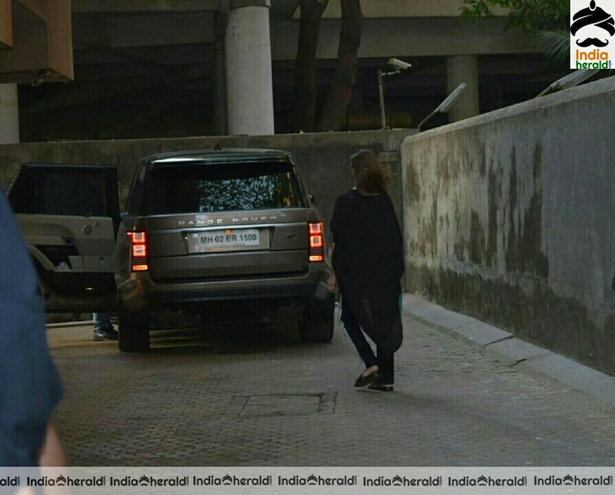 Aditi Rao and Aliabhatt In Black And Spotted Outside At Andheri