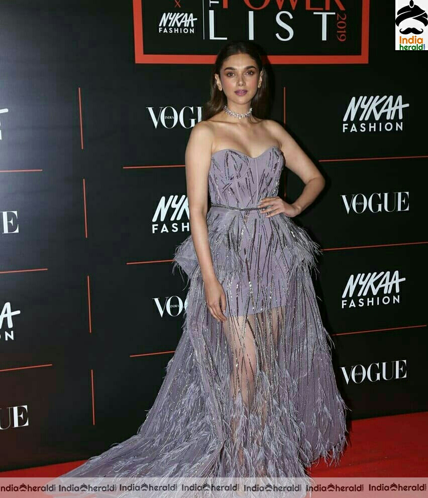 Aditi Rao Hot HD Stills At Vogue Nykaa Power List Awards 2019