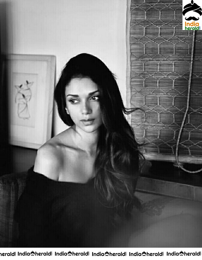 Aditi Rao Hot In Black And White Photoshoot
